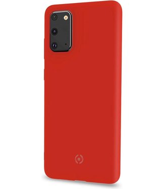 Celly Celly hoesje geschikt voor Samsung Galaxy S20 - Siliconen Back Cover - Rood