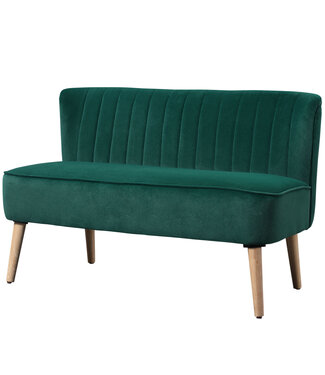 HOMdotCOM HOMdotCOM Sofa 2-zitter bank stoffen sofa zitmeubel gestoffeerde sofa loungebank breed donkergrijs