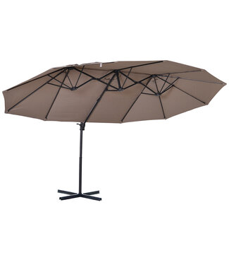 Sunny Sunny Parasol met zwengel dubbele parasol tuinparasol zonwering metaal