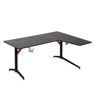 HOMdotCOM HOMdotCOM Gaming tafel PC tafel bureau met koptelefoonhaak bekerhouder