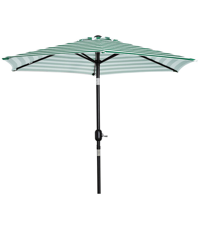 Sunny Parasol tuinparaplu buitenshuis park balkon frame staal groene strepen