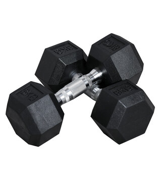 HOMdotCOM HOMdotCOM Zeskantige dumbbells set van 2 x 8kg