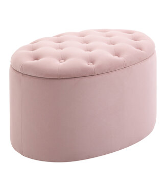 HOMdotCOM HOMdotCOM Hocker 71 cm x 52 cm x 42 cm roze