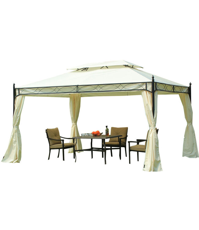 Sunny Luxe paviljoen Pagode met dubbel dak 300 x 400 x 280 cm