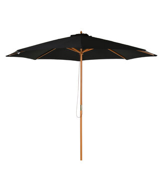 Sunny Sunny Parasol Bamboe Zwart 3 x 2,5 m