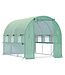 Sunny Sunny foliekas 3 x 3 x 2 m tunnel inloopkas kas plantenhuisfolie tent 6 ramen UV-bescherming groen