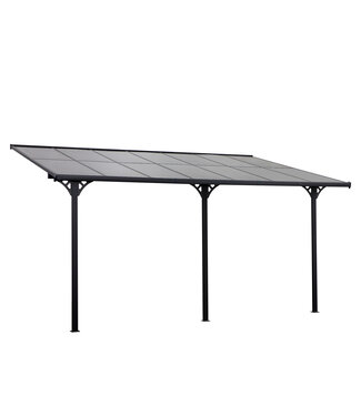 Sunny Sunny terrasoverkapping in hoogte verstelbaar aluminium grijs 4 x 3 m