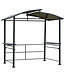 Sunny Sunny grillpaviljoen met vlamvertragend dak BBQ-paviljoen met 2 planken staal PC donkergrijs