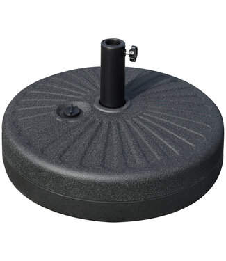 Sunny Sunny Parasolvoet 22 kg Parasolstandaard voor Parasol Parasolstokken 38/48 mm Parasolvoet voor Tuinterras Balkon Cement Zwart Ø51 x 12H cm