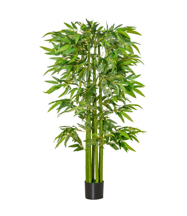 HOMdotCOM Kunstplant 160 cm - Bamboe - indoor/outdoor