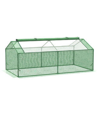 Sunny Sunny Foliekas met raamkas tomatenhuis koude kozijn 180 x 90 x 70 cm groen