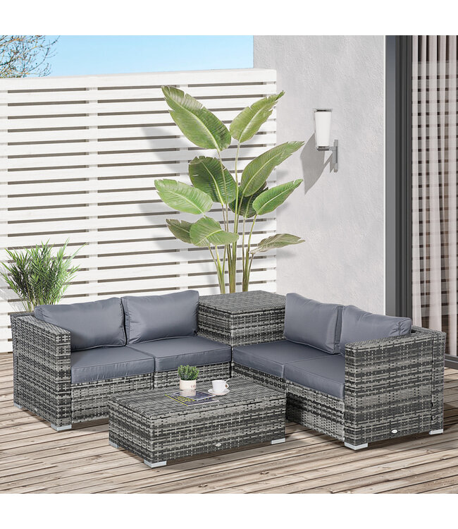 Koop Tweedekans Sunny Tuin lounge meubelen eettafel weerbestendig