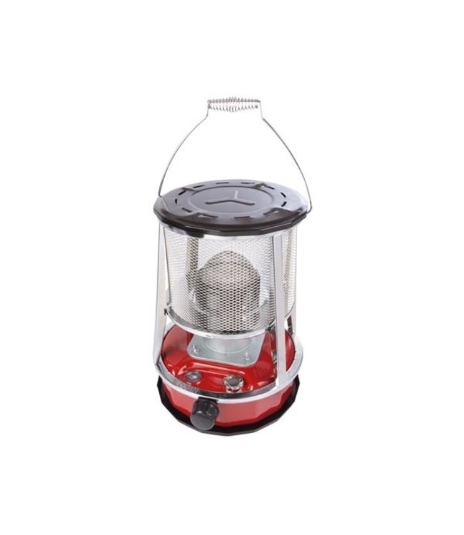 Perel - Petroleumkachel - 2600 watt - 4,6 liter - Rood en Zilver