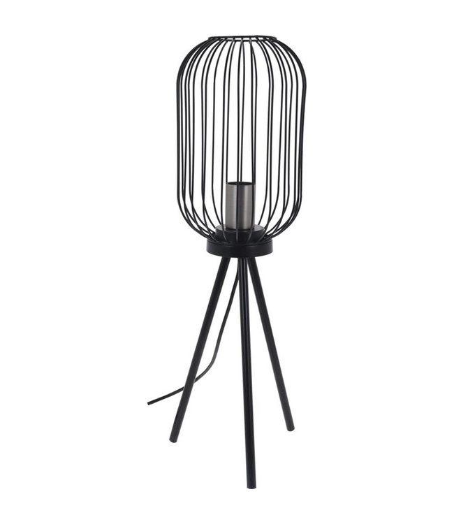 Art Deco decoratieve staande lamp zwart- modern- industrieel- 60cm hoog