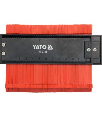 YATO Yato aftekenhulp - Profielmal  - 12,5 cm - Met magneet