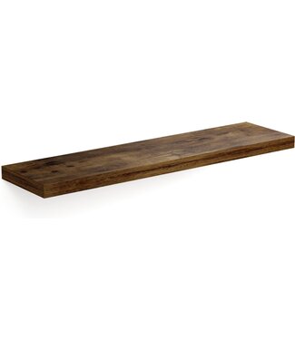 Casaria Casaria Wandplank Zwevend Hout Bevestiging 15kg Belastbaar Donker Eiken 90 cm