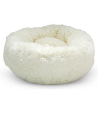 Snoozle Snoozle Kattenmand - Zacht en Luxe Poezenmand - Kattenmandje rond - Wasbaar - 60cm - Wit