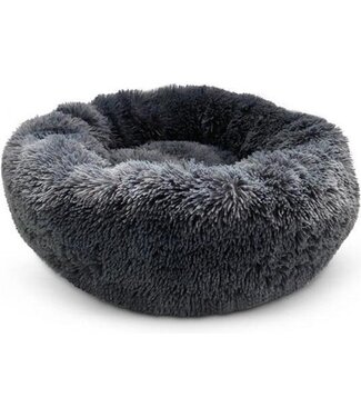 Snoozle Snoozle Kattenmand - Zacht en Luxe Poezenmand - Kattenmandje rond - Wasbaar - 100cm - XXL - Grijs