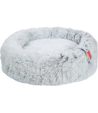 Snoozle Snoozle Donut Hondenmand - Zacht en Luxe Hondenkussen - Wasbaar - Fluffy - Hondenmanden - 80cm - Wolf Grey