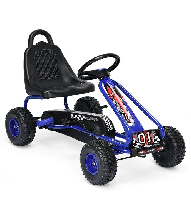 Coast Kart Go Pedaalwagen 30kg Pedaalvoertuig Met Handrem - 3-6 jaar - Blauw