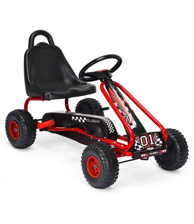 Coast Coast Kart Go Pedaalwagen 30kg Pedaalvoertuig Met Handrem - 3-6 jaar - Rood