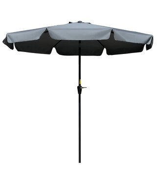 Sunny Sunny Parasol Ø2,66 m UV-bescherming 50+ Tuinparasol 8 baleinen Verstelbaar Donkergrijs