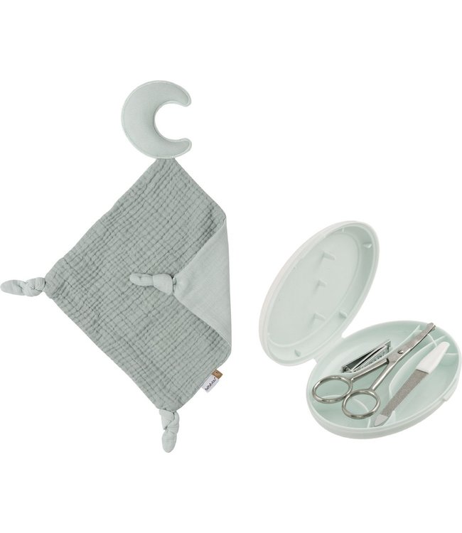 Bébé-jou Pure Cotton Knuffel Cadeau Set Groen