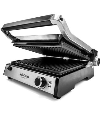 Safecourt Kitchen Safecourt Kitchen 3-in-1  Tosti Apparaat - Grill Apparaat  - Met Uitneembare Platen  - Inclusief lekbakje - 180 °C