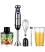 Safecourt Kitchen Safecourt Kitchen Staafmixer Set -  5 in 1 Multifunctionele Staafmixer - 20 Snelheden - 1000 Watt - Hakmolen - Inclusief Melkopschuimer & Maatbeker