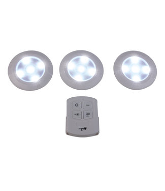 Heitech Heitech LED-lamp met afstandsbediening, set van 3