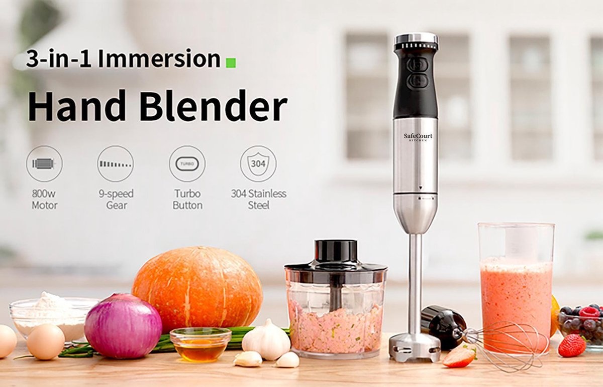 Koop Tweedekans Safecourt Kitchen Staafmixer Hakkom Garde Mixing