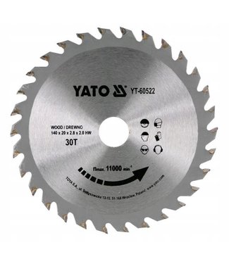 YATO YATO Cirkelzaagblad Ø190 mm - 30 T - binnendiameter 16 mm