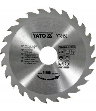 YATO YATO Cirkelzaagblad Ø160 mm - 24 T - binnendiameter 30 mm