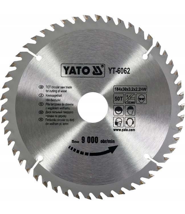 YATO YATO Cirkelzaagblad Ø184 mm - 50 T - binnendiameter 30 mm