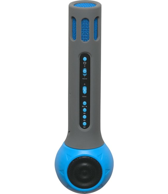 Denver KMS-10 - Draadloze karaoke speaker met microfoon - Blauw