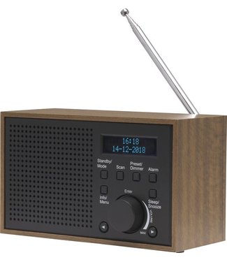 Denver Denver DAB Radio - met FM en DAB+ - LCD Scherm - DAB46 - Donker Grijs