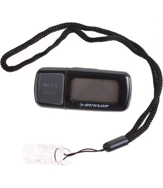 Dunlop Pedometer - Stappen-, afstand- en calorieënteller - Zwart