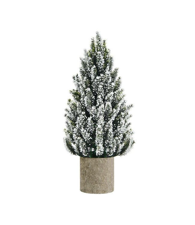 Coast - Mini Kunstkerstboom - Groen Wit - 47cm