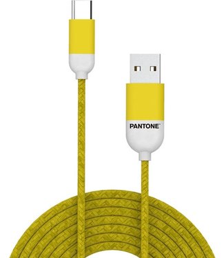 Celly USB-Kabel Type-C, 1,5 meter, Geel - Rubber - Celly | Pantone