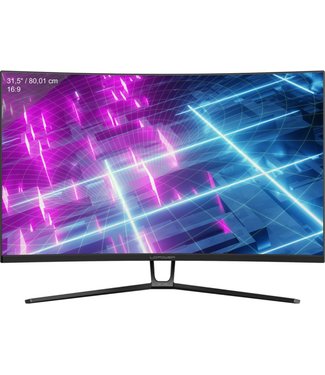 Game Hero Game Hero 31,5 inch QHD VA Curved Gaming Monitor - 165 Hz - 4 milliseconde - Zwart