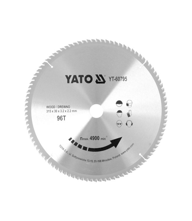 YATO Cirkelzaagblad Ø315 mm - 96T - binnendiameter 30 mm