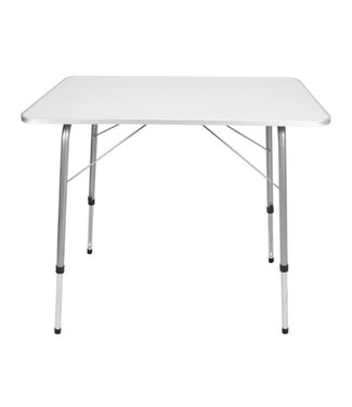 Westerhold Garten Campingtafel - Verstelbaar - Inklapbaar - 80x60x69cm - Wit