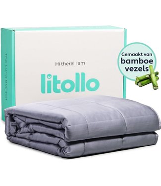 Litollo Litollo Verzwaringsdeken - 6 kg - Bamboe - 150x200 cm - Grijs