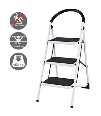 Coast Coast Ladder 3 Treden Opvouwbaar ontwerp Anti-slip - 108x47x65cm