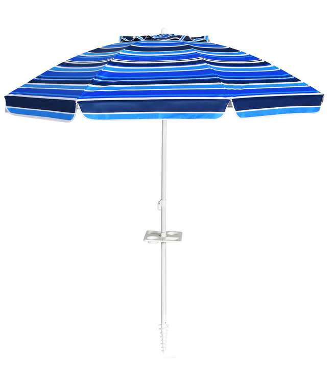 Coast Strandparasol Parasol - 220 cm - Blauw