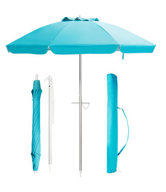 Coast Coast Parasol met Verankering Tuinparasol Kantelbaar - Blauw