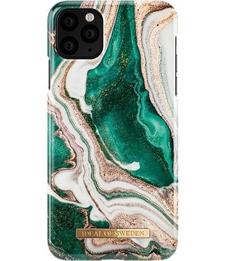 iDeal of Sweden iDeal of Sweden iPhone 11 Pro Max Backcover hoesje - Golden Jade Marble