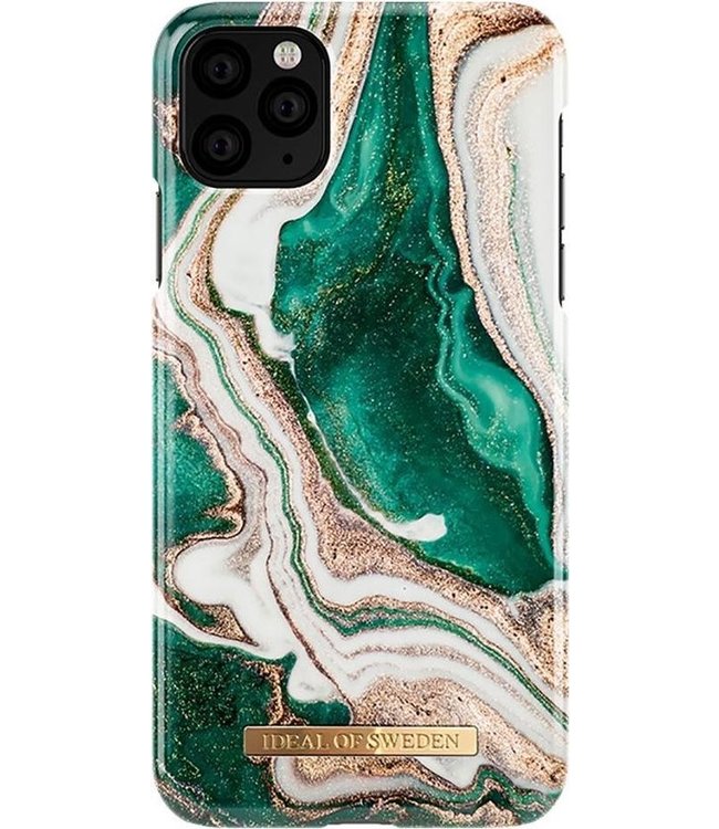 iDeal of Sweden iPhone 11 Pro Max Backcover hoesje - Golden Jade Marble