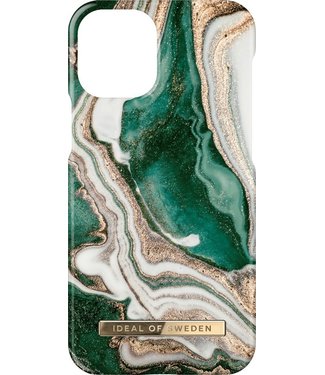 iDeal of Sweden iDeal of Sweden iPhone 12 - 12 Pro Backcover hoesje - Golden Jade Marble