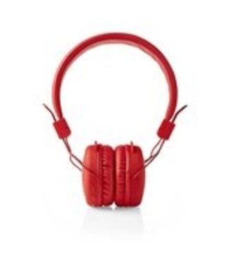 Nedis Nedis Draadloze Koptelefoon | Bluetooth | On-ear | Opvouwbaar | Lichtgewicht | 40 mm Drivers | Diepe Bas | Rood